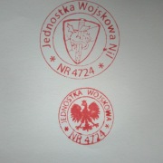 Pieczątki JW NIL. 4724 