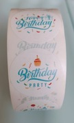 Naklejki Happy Birthday - rolka 500szt 
