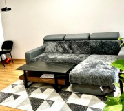 Coffee table with stone countertop