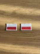 Naprasowanka aplikacja haftowana flaga Polski 2x3 cm
