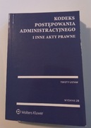Kodeks Postępowania Administracyjnego i inne akty prawne