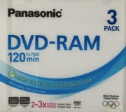 DVD-RAM Panasonic 3szt / 4.7GB /120 min NOWE !