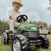 WOOPIE Traktor na Pedały Farmer  MAXI z Przyczepą | Zielony | Od 3 lat