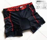 ARSUXEO rowerowe szorty wkładka żelowa 5D r.L/XL