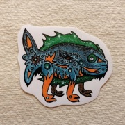 Naklejka rybka kolorowa