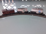 Skala N wagon pocztowy i dwie cysterny Piko skala 1:160 N + tory