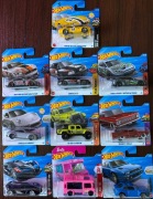 Hot Wheels 10 szt  Porsche Audi Ferrari Jeep Bolide  2025 - 2026