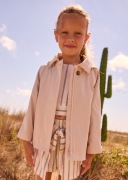 Mayoral Kurtka Płaszcz Przeciwwiatrowy z kapturem 3458 Kolor: beżowy r. 140