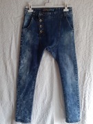 Spodnie niebieskie jeans baggy Junior Boys Denim