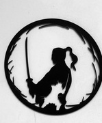 Dekoracja na ścianę samurai 40cm