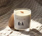 Naturalna świeca sojowa o zapachu lasu - eko skład - 300 ml