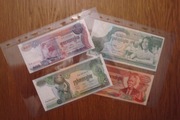 Kambodża zestaw banknotów 4 sztuki stan 1/1-