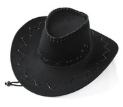 Zamszowy kapelusz kowbojski.