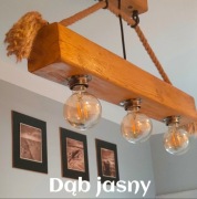 Lampa belka drewno 