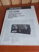 Oryginalna instrukcja denon dn-2500f