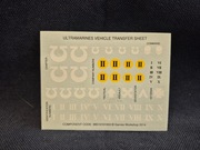 Kalkomania Trasfer sheet - Space Marines Utramarines Vehicle - 1