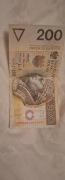 Banknot 200zl destrukt 