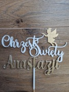 Topper na Chrzest imię do personalizacji