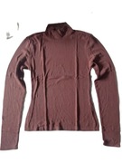 Amisu damski sweterek półgolf brązowy r M