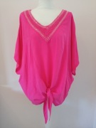 Damska luźna bluzeczka wiązana r 50/5xl