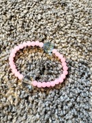 Bransoletka z kolorowych koralików 18 cm rękodzieło