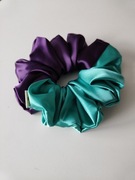 Gumka do włosów typu scrunchie dwukolorowa