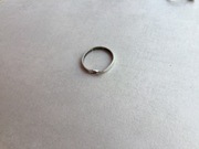 skromny pierścionek ze srebra