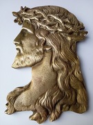 rzeźba, obraz z mosiądzu, Jezus