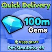 Roblox Pet SImulator Gems gemy 100M