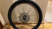 Koło 27,5", komplet, opona, tarcza, dętka