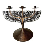 Duży miedziany świecznik Jajesnica Róbert - unikat