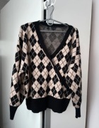 Sweter sweterek bluzka wzorzysty XXL