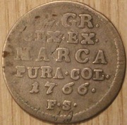 2 GR GROSZE 1766 AUGUST PONIATOWSKI
