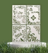 Szablony 4szt, malarski, DIY, crapbookingu, tynk ozdobny - Nr C8 