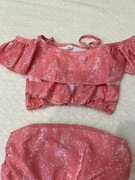 Strój kąpielowy dwuczęściowy nowy 140 cm różowy