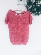 Sweterek damski ażurowy z krótkim rękawem Esmara