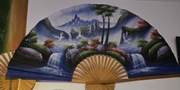 PIĘKNY WACHLARZ JAPOŃSKI  DUŻY XXL 