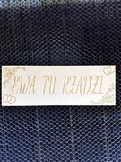 Tabliczka na drzwi personalizowana drewniana 20x30cm HIt