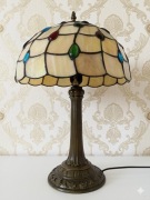 Stylowa Lampa Stołowa Tiffany | Witrażowa | 48cm | gabinetowa. Kabaszony
