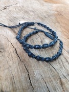 Bransoletka ze sznurka z lawą wulkaniczną