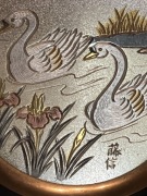  talerzyk spodek Fujinobu CHOKIN ART 24 kt gold