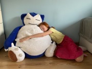Maskotka XXL/pufa SNORLAX Handmade