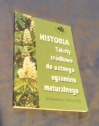 Historia. Teksty źródłowe do ustnego egzaminu...