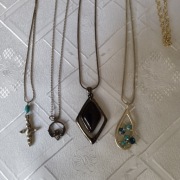 Zestaw biżuterii 6 szt nierdzewna stan bardzo dobry 