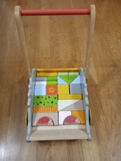 Wózek-chodzik z klockami Wesoły jeżyk