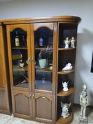 Dębowa witryna, barek, kredens