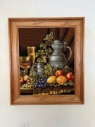 obraz haft rama duży 62x72 obrazek haftowany