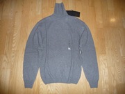 PULL LOVE WŁOSKI GOLF 100% KASZMIR SZARY ROZM. M NOWY