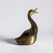 Kaczka  - mosiężna figurka 