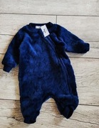 Sinsay nowy granatowy ciepły pajac 56cm